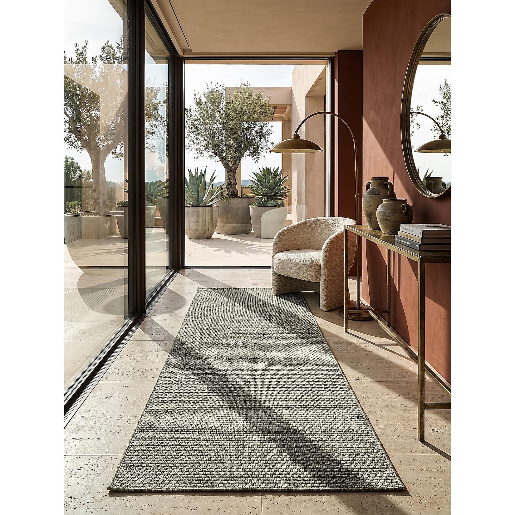 Läufer Flachgewebe Grün 80x150 cm - BROYE Kadima Design