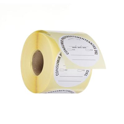 Hendi 500x Lebensmittelsicherheitskennzeichnungen,mehrfach verwendbar,leicht entfernbar,„VERWENDEN VOR“,Weiß,⌀50mm