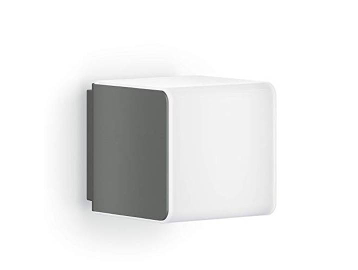 STEINEL Lampe d'extérieur L 830 SC anthracite applique murale LED\, détecteur de mouvement 160°\, connectable\, peut être utilisée via app