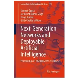 Next-Generation Networks and Deployable Artificial Intelligence, Fachbücher von Deepak Gupta, Girija Chetty, Divya Kumar, Dushyant Kumar SIngh