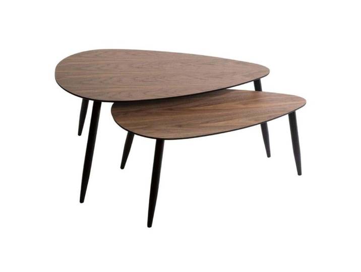 Lot de 2 tables basses façon Noyer  Mileo  Atmosphera