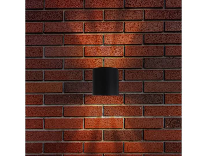 Näve LED Aussenwandleuchte ALECTO, schwarz, Metall, Modern, LED Wandleuchte außen
