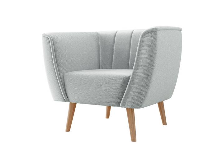 Mirjan24 Sessel Pas 1, Hellgrau, Holz, Kiefer, Rechteckig, 82x75x74 cm, Wohnzimmer, Sessel, Polstersessel