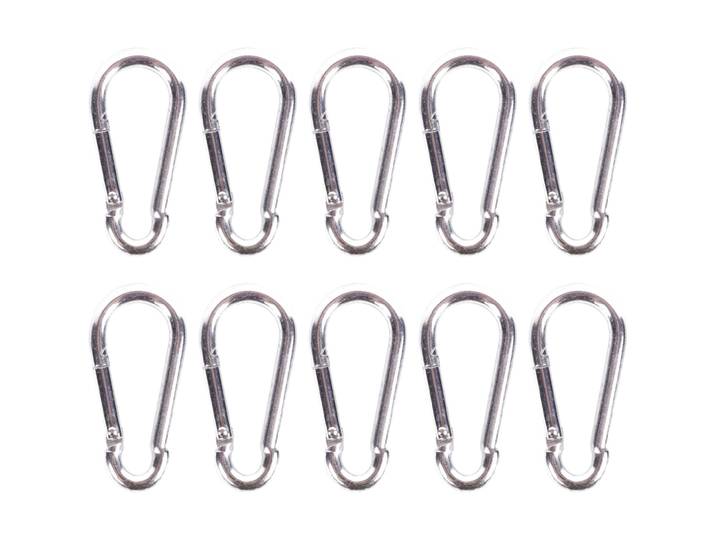 Mini-Karabiner-Set, 10-tlg., 8 x 80 mm