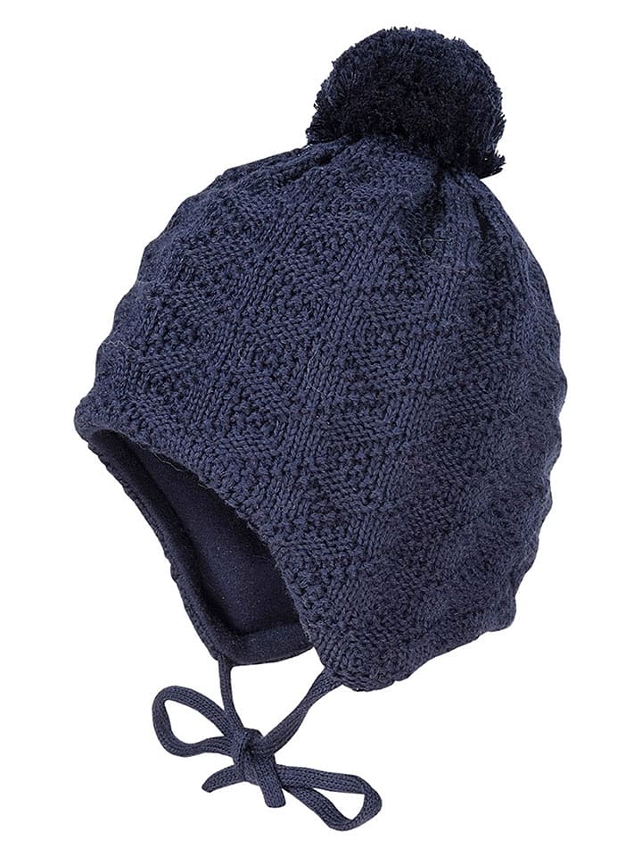 MaxiMo Woll-Mütze in Dunkelblau - 53 cm