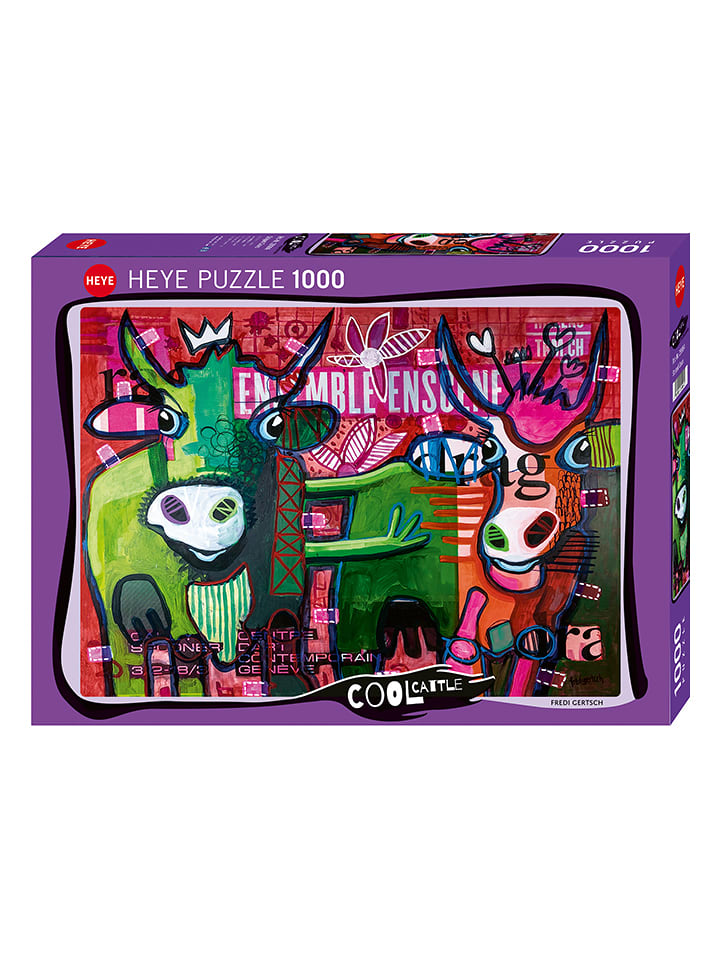 HEYE 1.000tlg. Puzzle "Striped Cows" - ab 12 Jahren - onesize