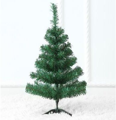 Discount Dollar Deals Christmas Tree PVC, Christmas Decoration Small Tree, Home Supplie Green Pink White Snow, Christmas Desktop Decoration green
