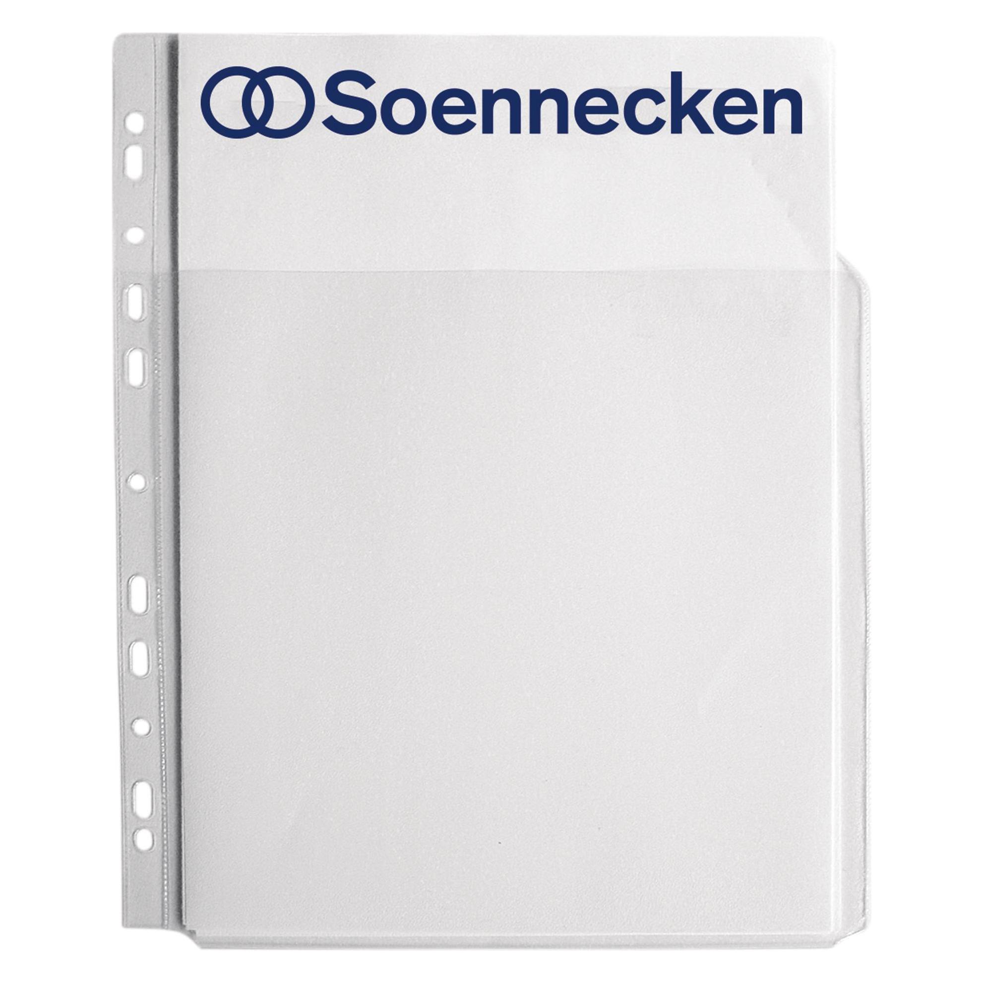 Soennecken Prospekthülle Verwendung für Papierformat: DIN A4 Dicke der Folie: 0,18 mm (A4, 5x) (1601)