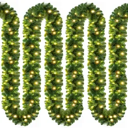 Casaria 2x 10m Weihnachtsgirlande 100LEDs