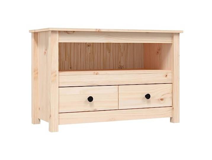 vidaXL TV Schrank Lowboard TV Möbel Tisch Board Sideboard Fernsehschrank Fernsehtisch HiFi-Schrank Wohnzimmer 79x35x52cm Massivholz Kiefer