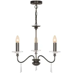 Elstead Lighting, Kronleuchter, Finsbury Park Kronleuchter E14 3-fach Alte Bronze