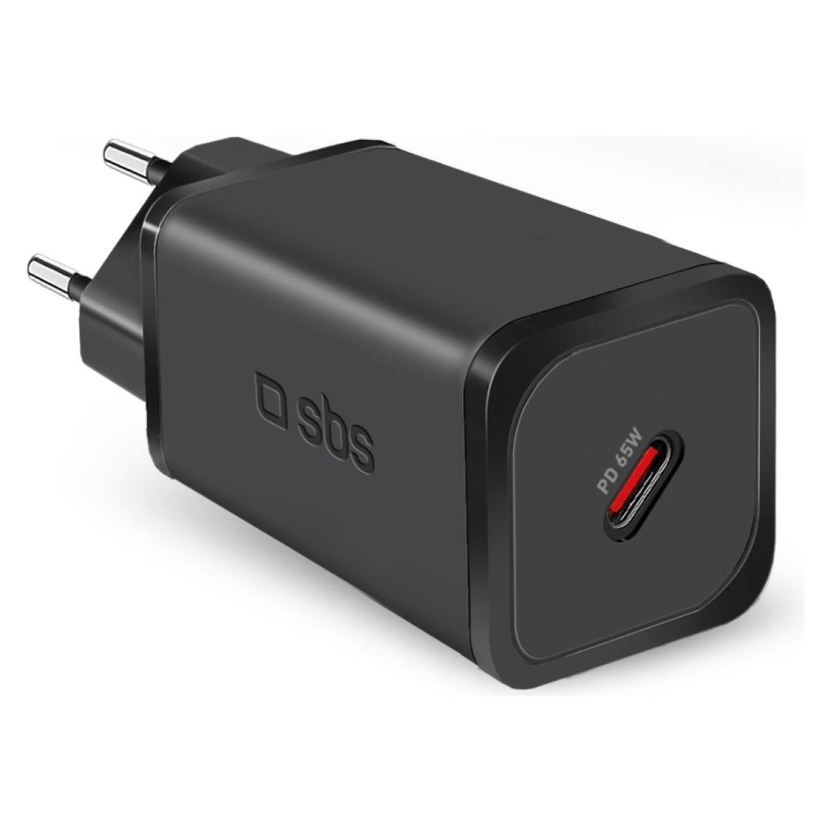 SBS Ladegerät GaN USB-C PD 65W schwarz (65 W, 1 Port) (TETRGAN1C65W)