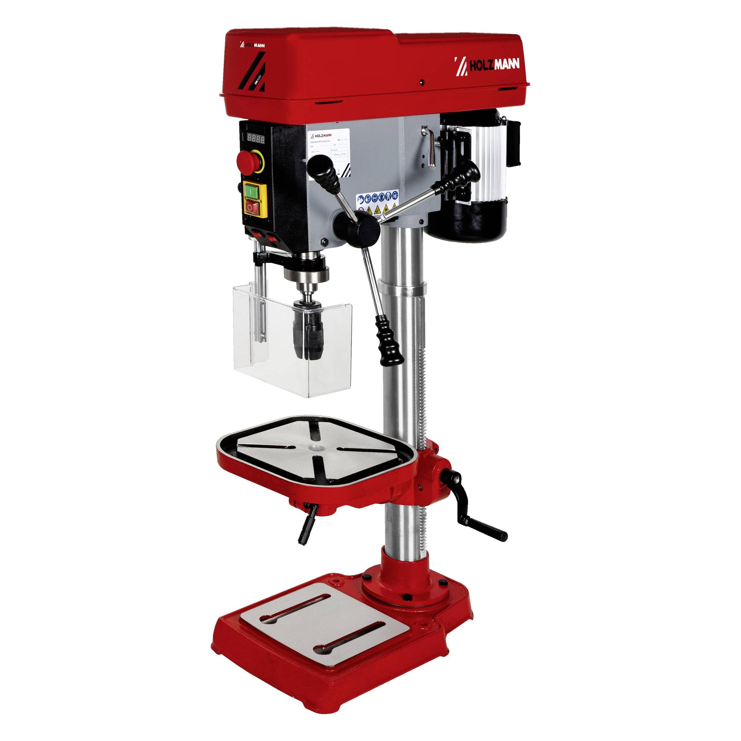 Holzmann SB203V 230V Ständerbohrmaschine 750 W Gesamt-Höhe 1125 mm 230 (SB203V_230V)
