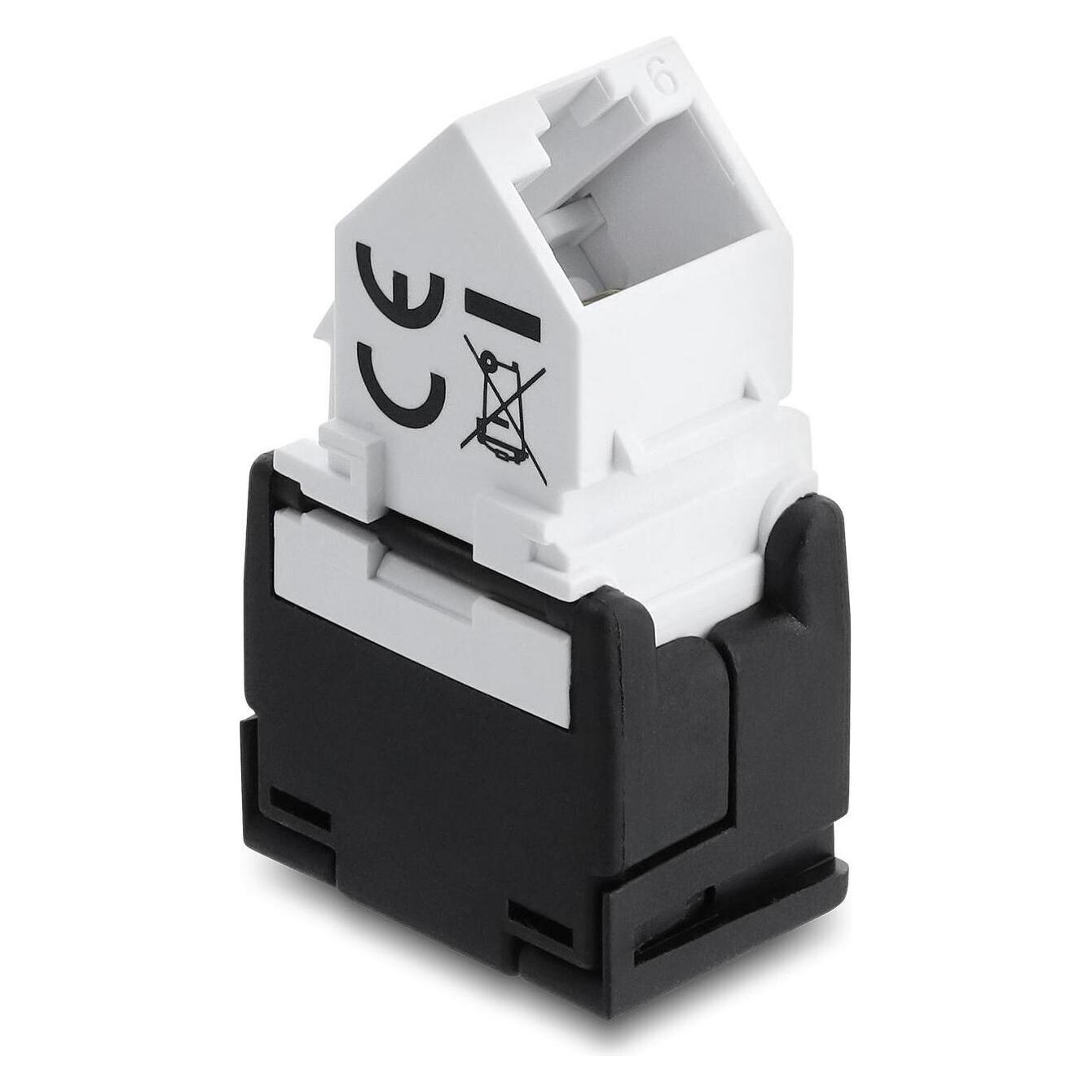 Delock Keystone Modul RJ45 Buchse zu LSA Cat.6 45° gewinkelt (Keystone Modul) (90936)