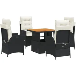 vidaXL, Gartentisch + Balkontisch, Pavenella (4x Stuhl + Tisch) (80 x 80 x 40 cm)