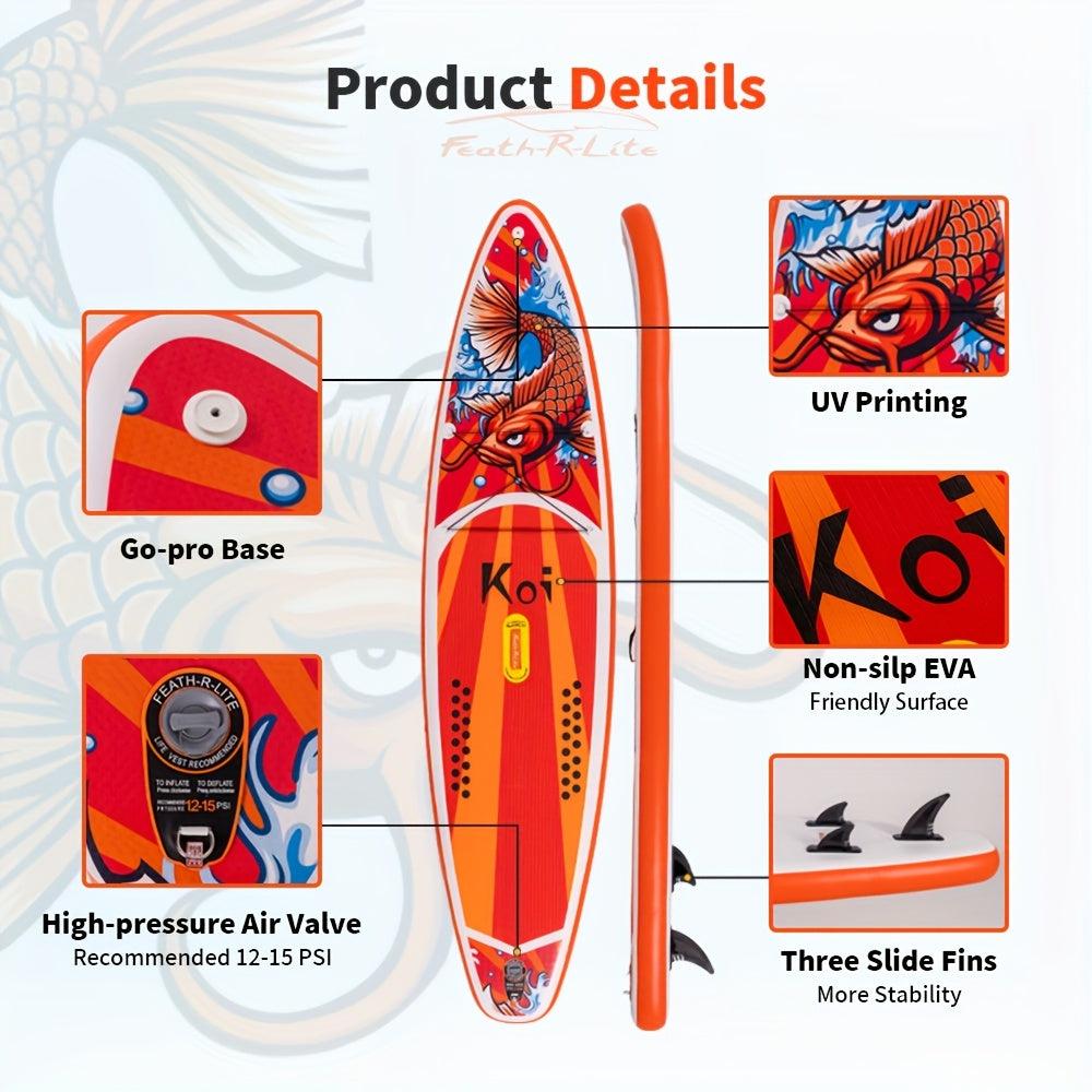 Stand-Up-Paddle-Board - SUP-Board - Extra Breed, 350 cm - Ideal für Anfänger - Komplettes Set für Seen und Meere