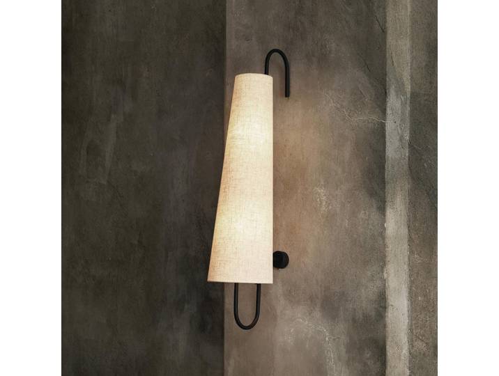 Ancora Wandleuchte 100 Black/Natural - Ferm Living - Wohnzimmer - Design - Metall - Mehrflammig