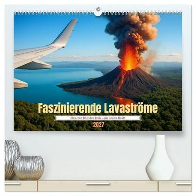 Faszinierende Lavaströme (hochwertiger Premium Wandkalender 2027 DIN A2 quer), Kunstdruck in Hochglanz
