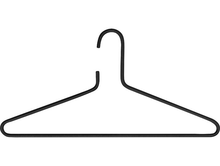 Kleiderbügel SPINDER DESIGN SENZA , schwarz, B:42cm H:19cm T:1cm, Metall, Kleiderbügel, Kleiderbügel, Metall, Elegantes Design