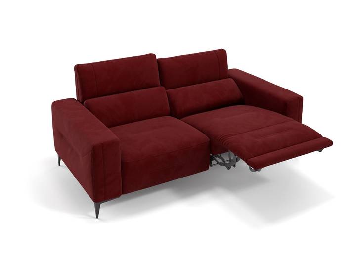 Stoff Sofa Garnitur TERAMO 2-Sitzer