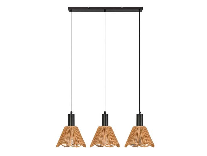 ZMH Pendelleuchte Zachary 74/56/120 cm, Braun, Metall, E27, 56x120x74 cm, Lampen & Leuchten, Innenbeleuchtung, Hängeleuchten, Pendelleuchten