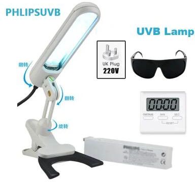 Inspired Living Narrow Band 311nm UVB Light Therapy Lamp For Home Skin Care Support 220v Uk Plug