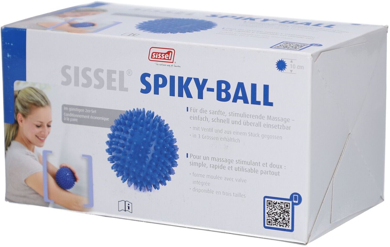 Sissel Spiky-Ball 10cm blau 2 Stk St Zubehör