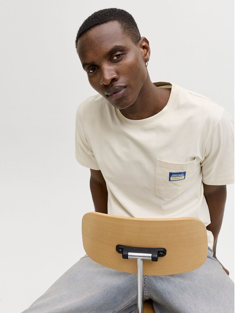 JACK & JONES T-shirt manches courtes, poche poitrine
