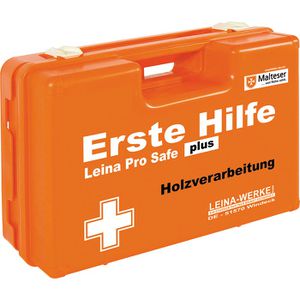 Leina-Werke Erste-Hilfe-Koffer Pro Safe Plus DIN 13169, Holzverarbeitung, 21123, + Zusatzausstattung