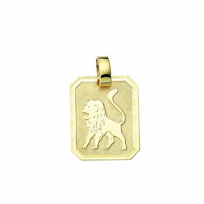 Sternzeichenanhänger ADELIA´S "Sternzeichen Anhänger Löwe 333 Gold ( 8K )", gold, Schmuckanhänger, Herren, Löwe, Gold, Goldanhänger Löwe