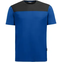 T-Shirt "KNUT" - L - royalblau/schwarz