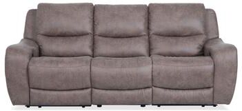 Furniture of America Evelio Modern 3-Piece Oversized Power Recline Sofa Set with USB Ports