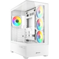 AK6 RGB , Tower-Gehäuse weiß, Tempered Glass x 2