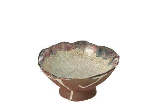 J-Line Naga Decoratief Plateau Keramiek Roest/Bruin Small