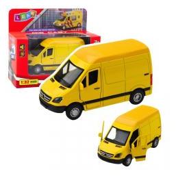 Lean Toys Lean Metall-Lkw Mit Rückfahrscheinwerfern Sounds Gelb 1:32 (67992449)