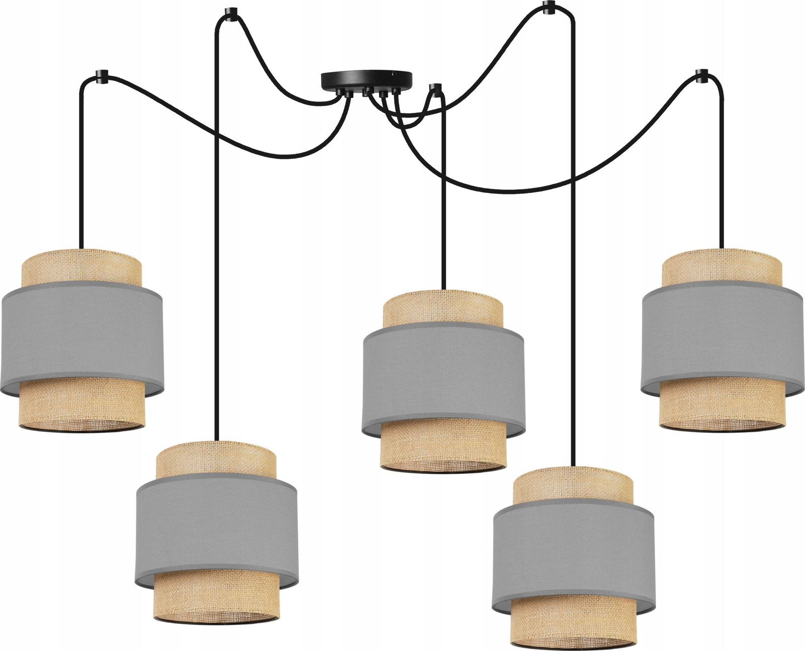 Boho-stijl jute hanglamp van LIGHT HOME LH