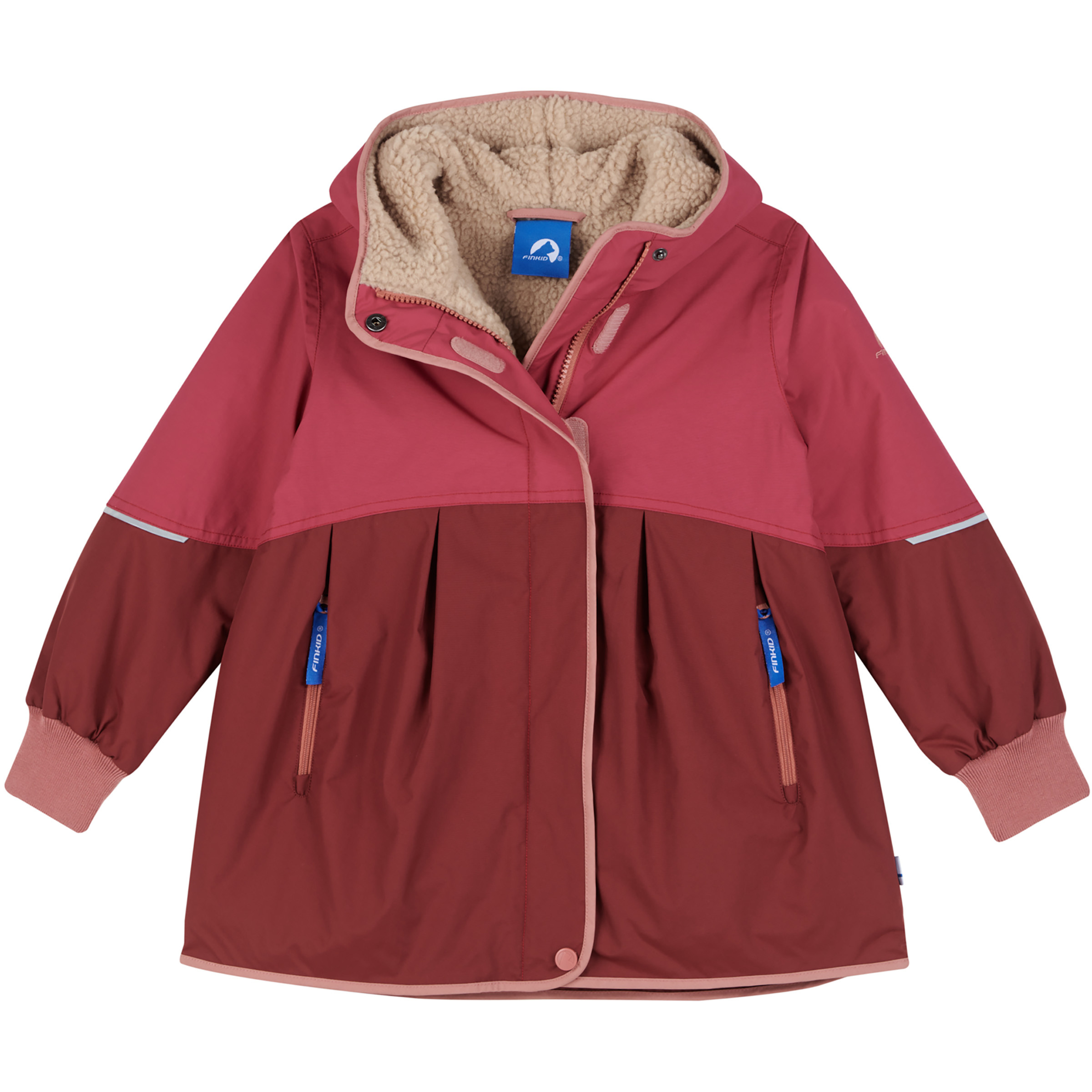 Finkid Aina Mukka Mantel Kinder Winterjacke rot Größe 100 Lifestyle Widerstandsfähig Wasserabweisend