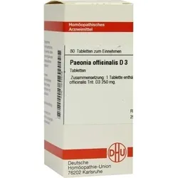 PAEONIA OFFICINALIS D 3 Tabletten 80 St