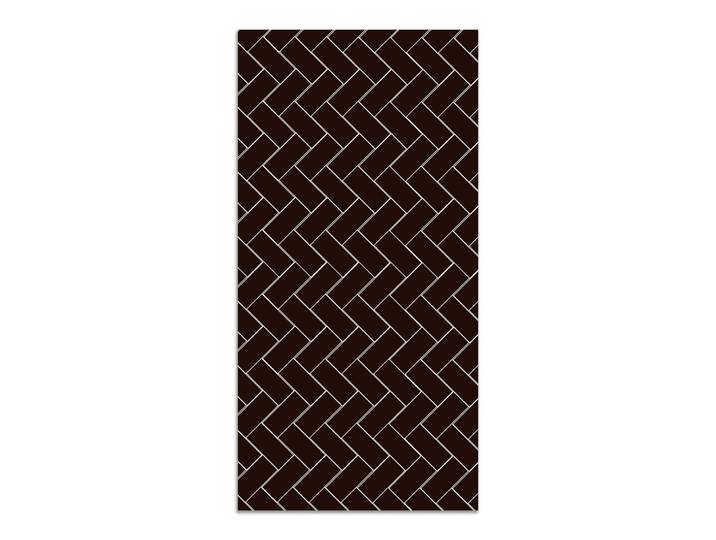 Tapis vinyle mosaïque de briques noires 200x250cm