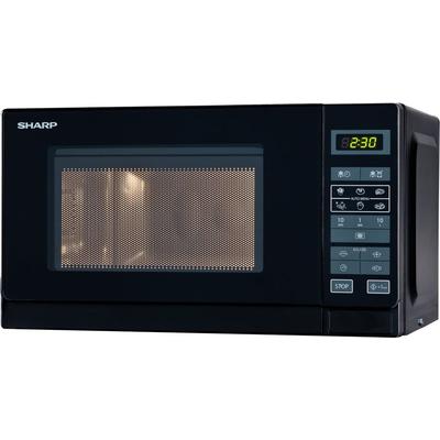 Sharp R242BKW Mikrowelle 800W 20L Solo - ideal zum Garen