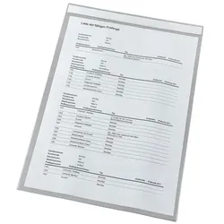 EICHNER 50 Einstecktaschen mit Magnetstreifen - A4 hoch transparent, 21.5x31 cm