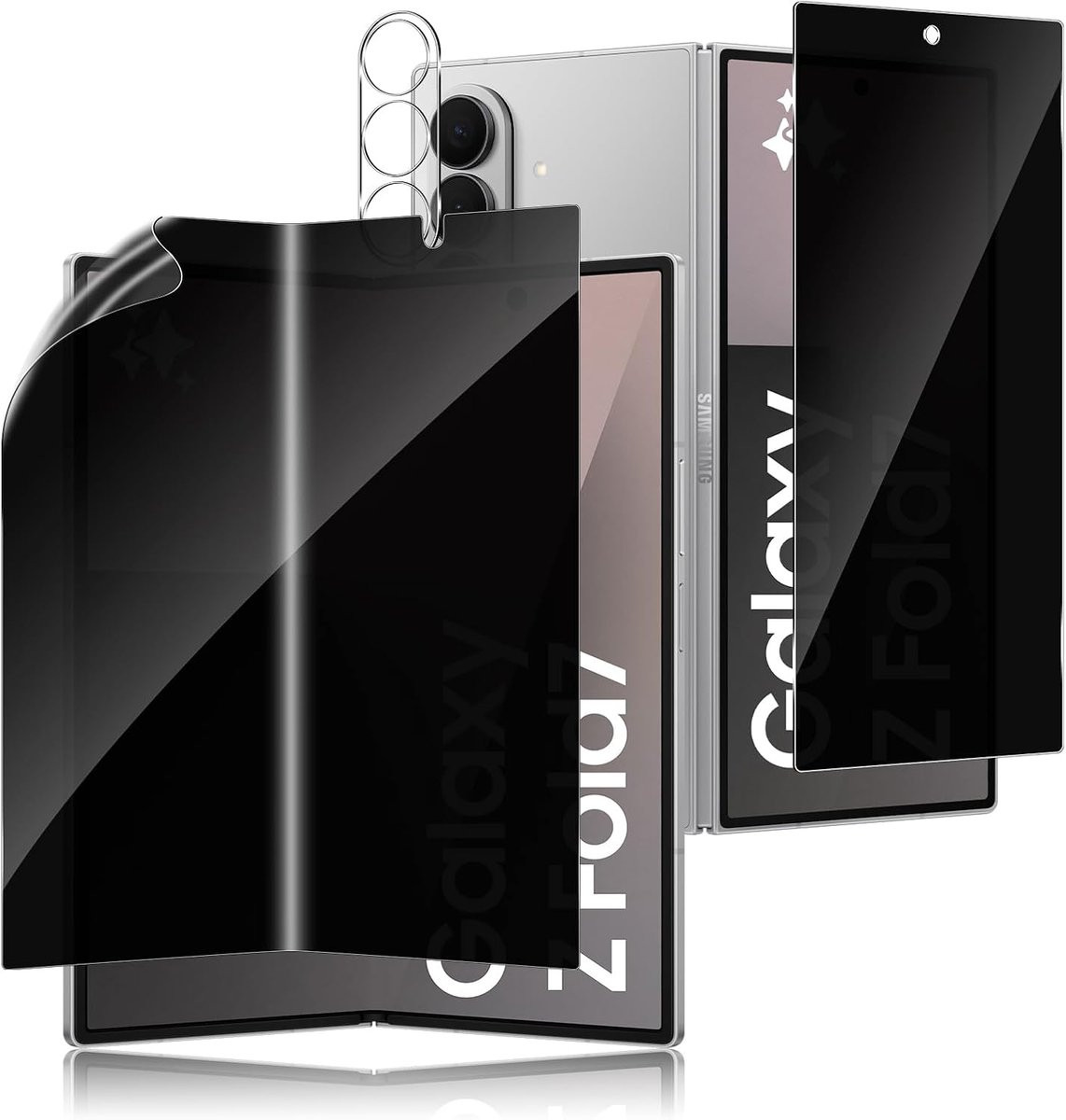 Datree Mobiel Pantserglas Inkijkbescherming - 3 stuks TPU + Externe Privacy Folie