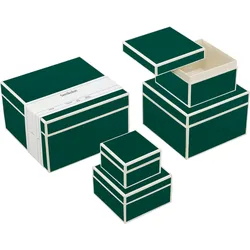 Die Kante Geschenkkartons dunkelgrün 5 St.