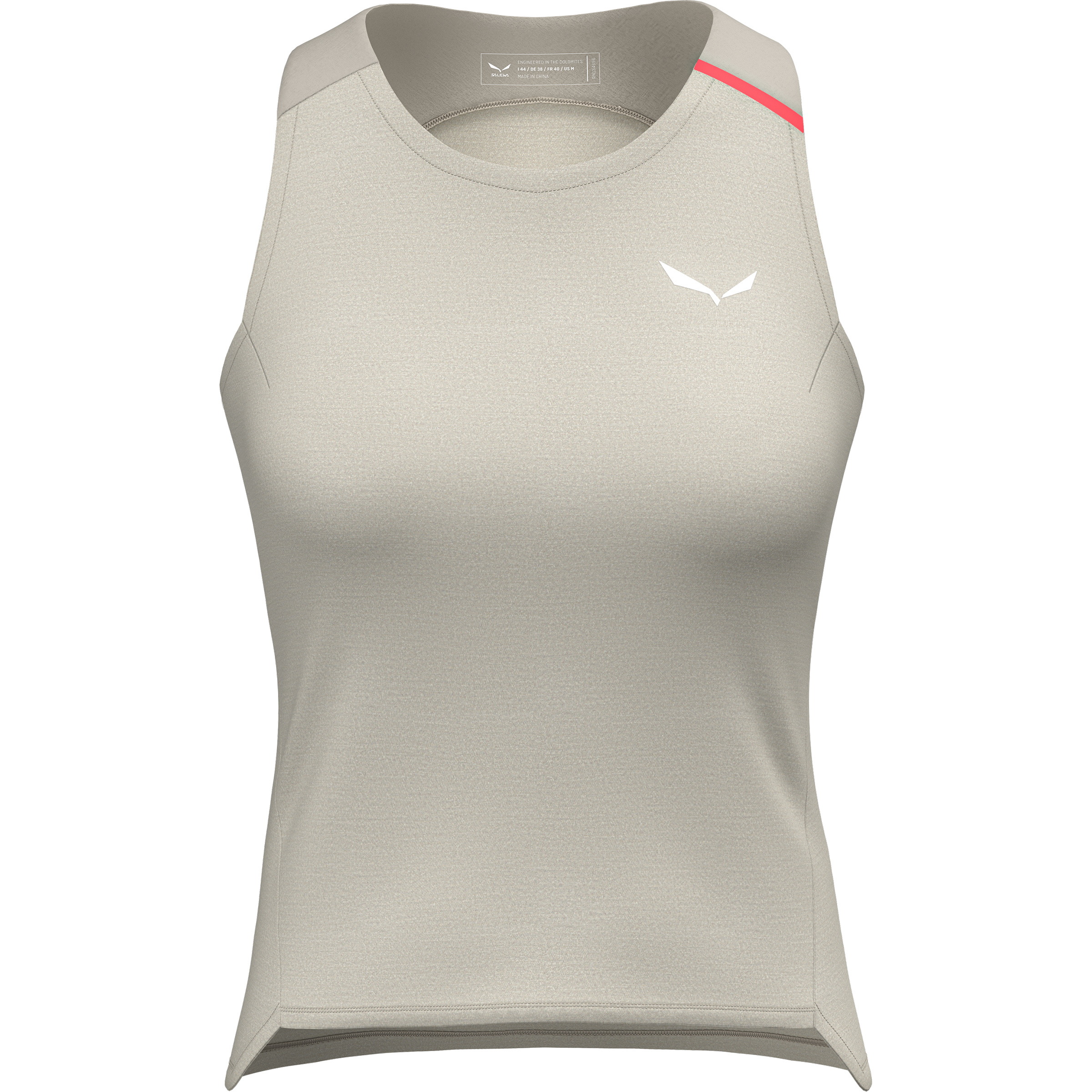 Salewa Vento AM Top Damen Tanktops beige Größe M Mountainbike | Gravel Merinowolle | Lyocell (Tencel)