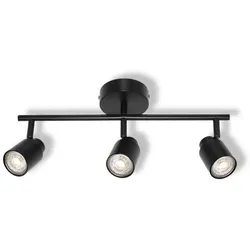 OSRAM GU10 STRAHLER WANDLEUCHTE DECKENLEUCHTE SCHWARZ 3-FLAMMIG