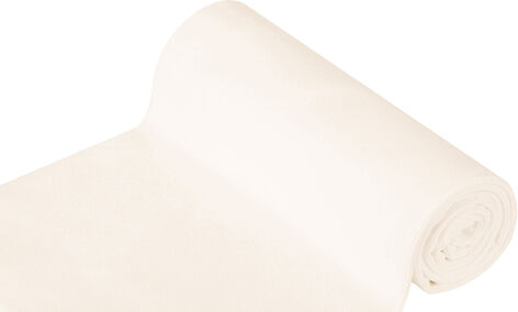 Rippen-Bündchenstoff "Comfort", weiß