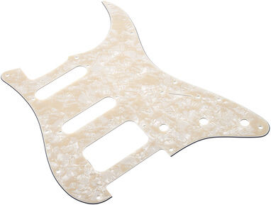 Fender Pickguard HSS Aged White Moto Aged White Moto