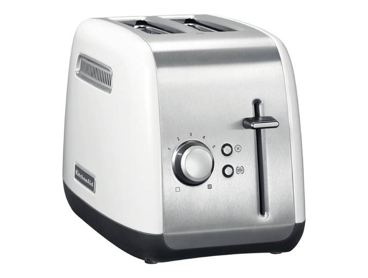 KitchenAid 5KMT2115EWH Broodrooster - Capaciteit voor 2 sneden - Hogelift-opschuifhendel - Bagelstand - Witte afwerking