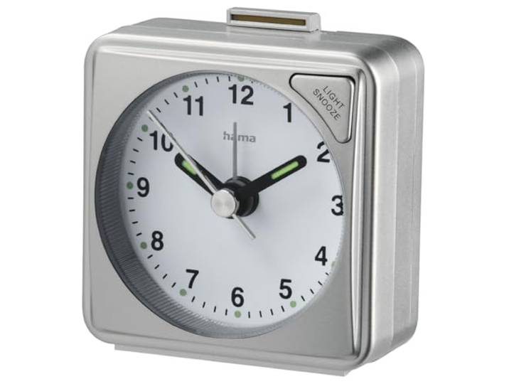 Hama A50 wekker, zilver, vierkant