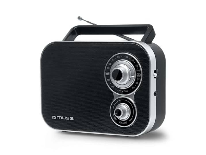 Muse zwarte draagbare radio m051r